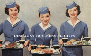 business class inflight dining