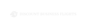 discount business flights white logo transpraent background