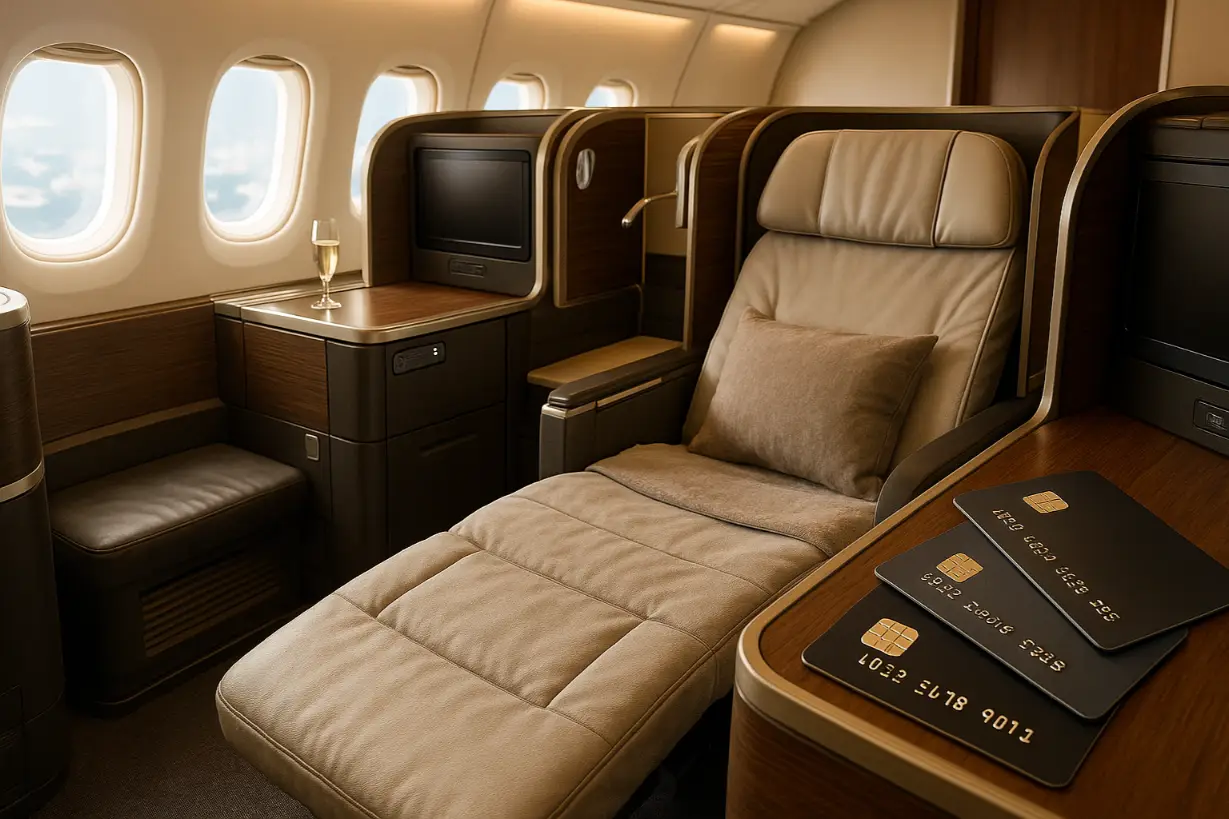 point calculator: how to book business class flights with credit card points